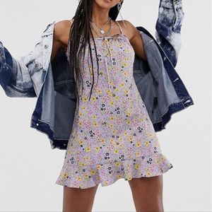 Purple Floral Sundress